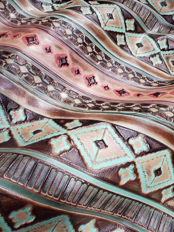 Turquoise Navajo Turq Slab Leather Band Choice Hat