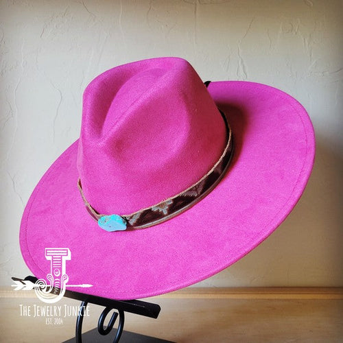 Turquoise Navajo Turq Slab Leather Band Choice Hat