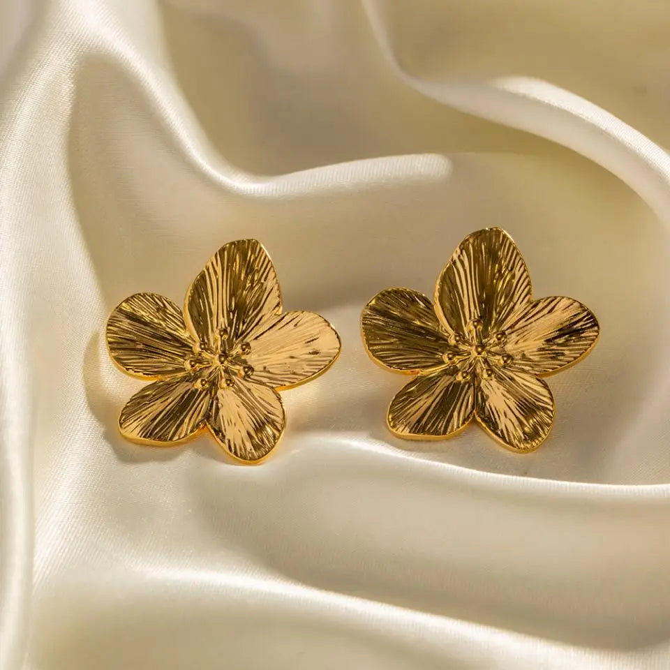 RAKOL New Trendy Stainless Steel Butterfly Stud Earring Charm 18K Gold