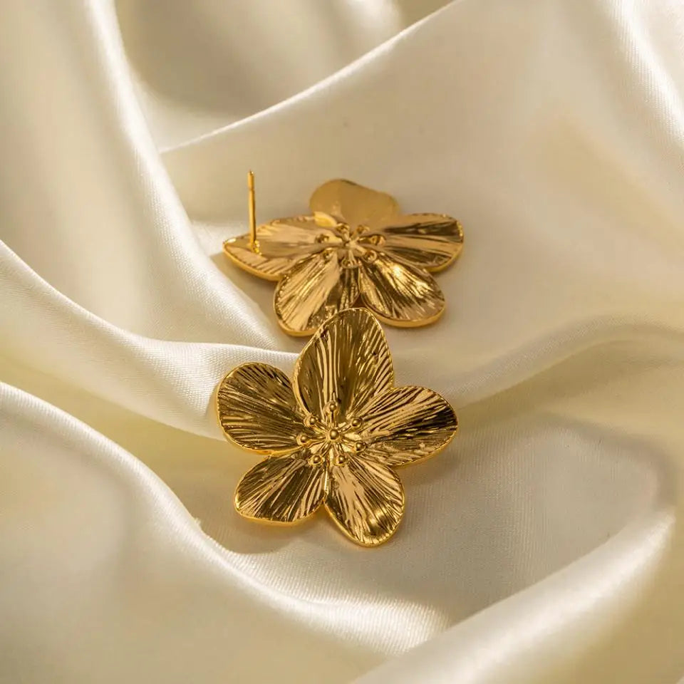RAKOL New Trendy Stainless Steel Butterfly Stud Earring Charm 18K Gold
