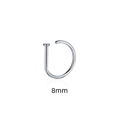 Women Men Fake Piering Nose Ring Earrings Fashion punk Non Piercing