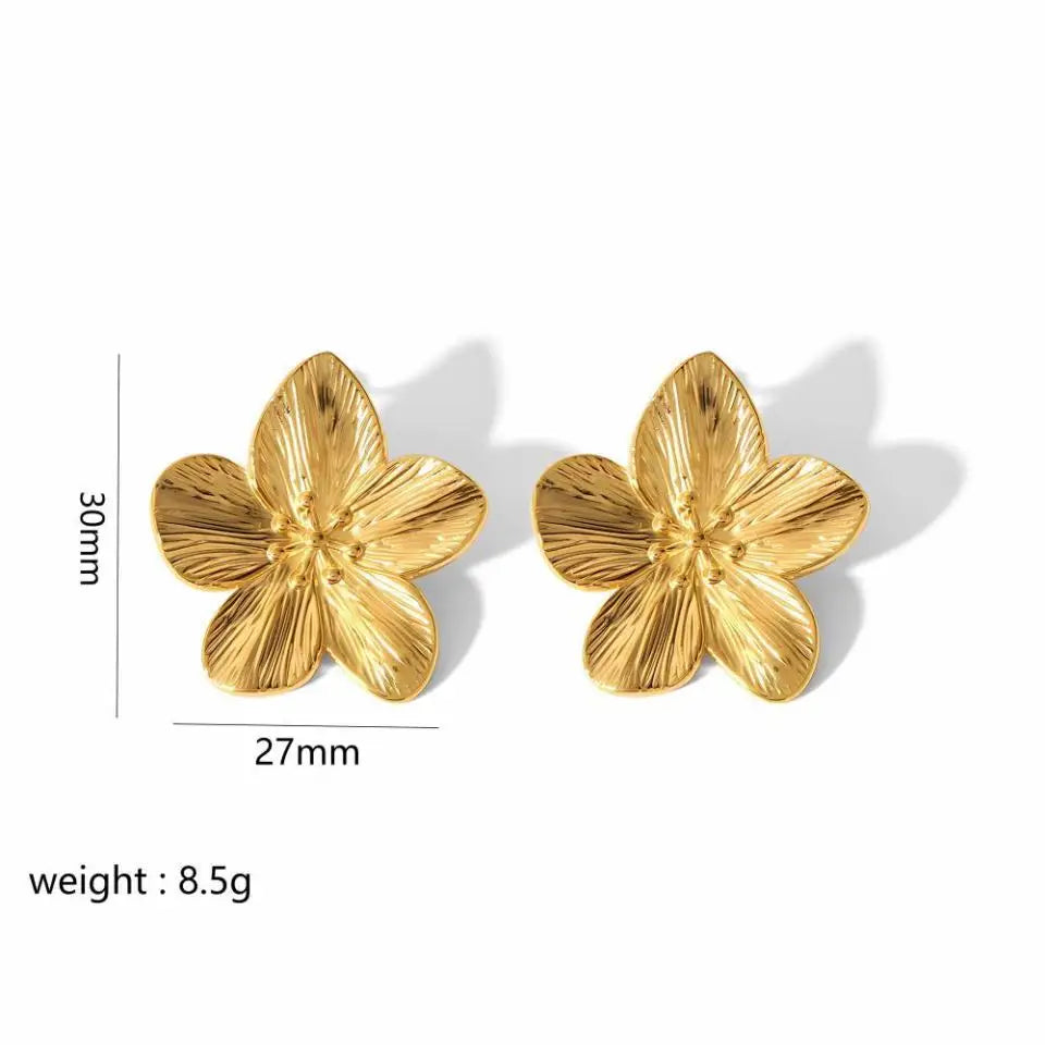 RAKOL New Trendy Stainless Steel Butterfly Stud Earring Charm 18K Gold