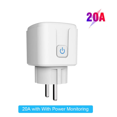 Tuya Smart Plug Zigbee EU 16A/20A Smart Socket With Power Monitor