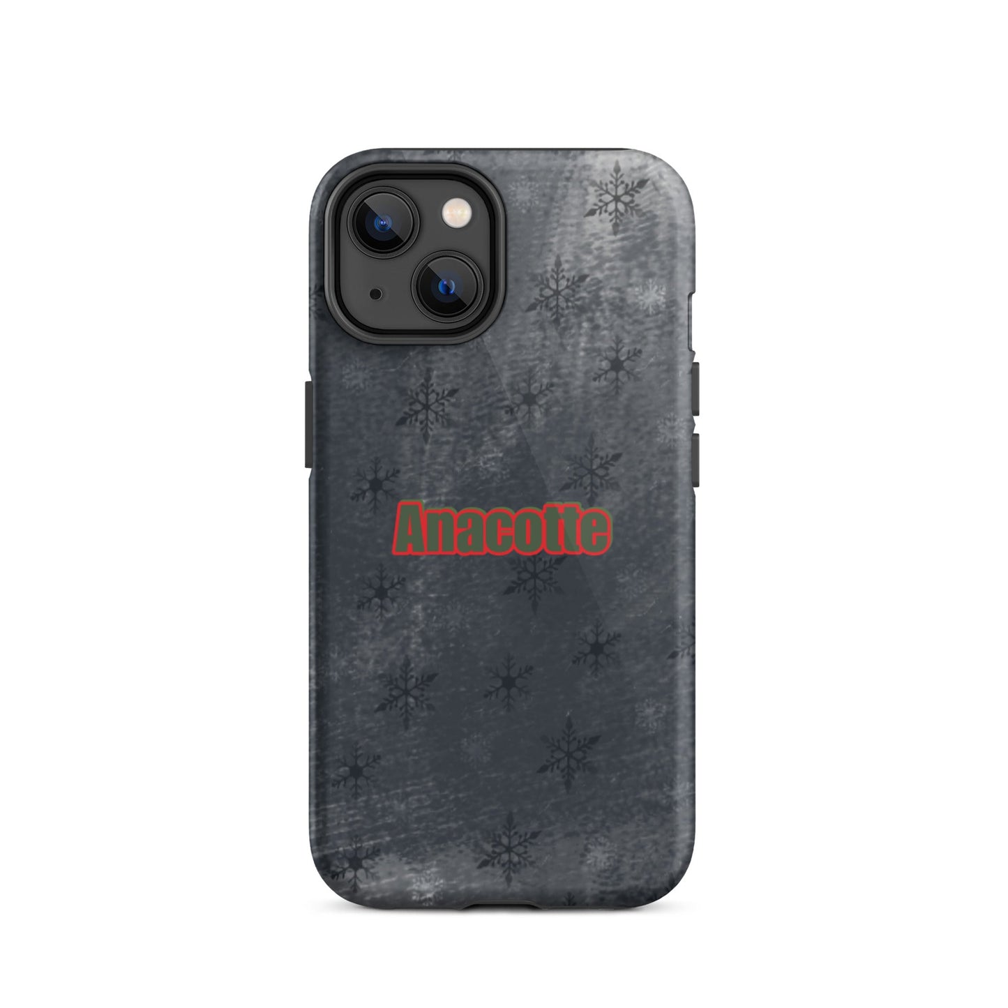 iPhone 14, 13, 12, 11 Christmas Theme iPhone Cases Black Anacotte-23