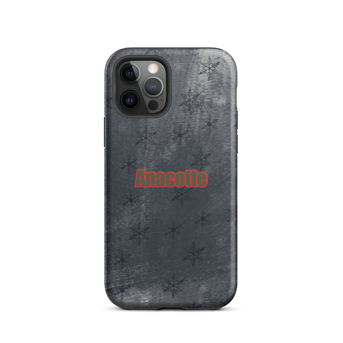 iPhone 14, 13, 12, 11 Christmas Theme iPhone Cases Black Anacotte-12