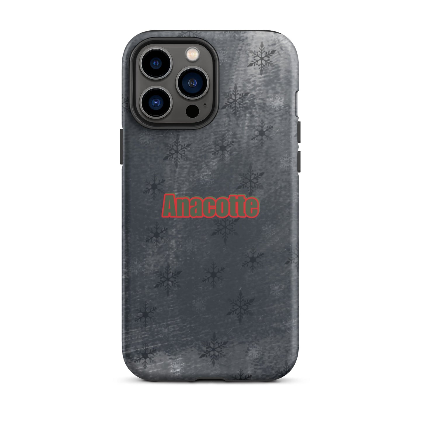iPhone 14, 13, 12, 11 Christmas Theme iPhone Cases Black Anacotte-16