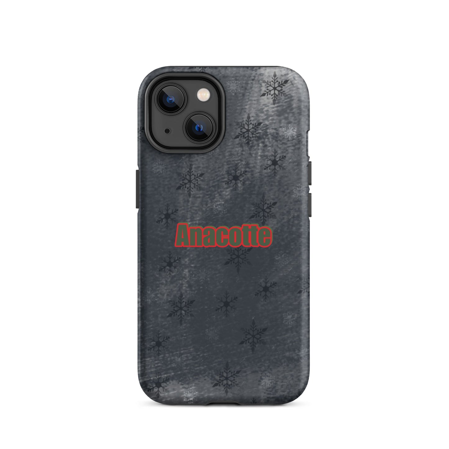 iPhone 14, 13, 12, 11 Christmas Theme iPhone Cases Black Anacotte-24