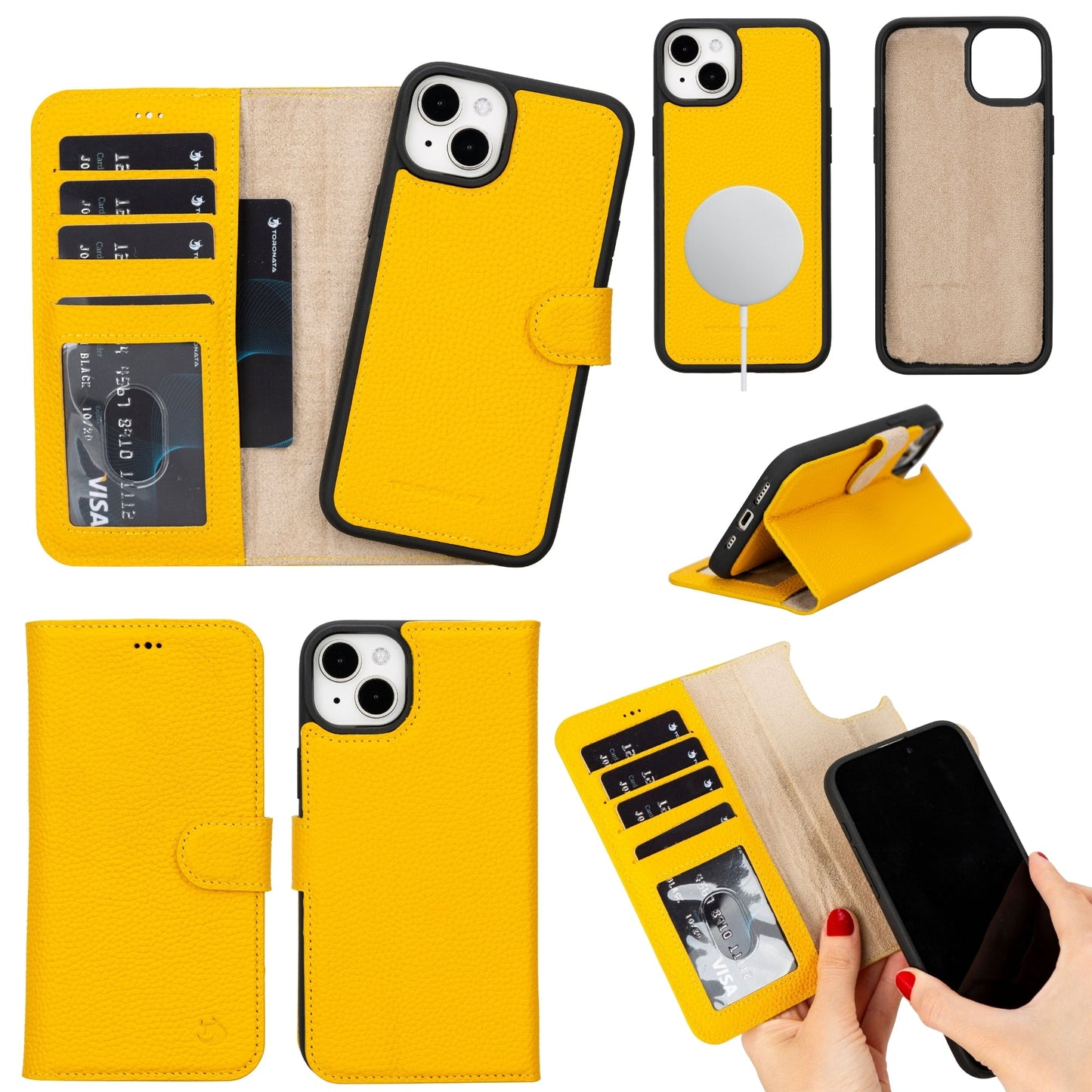 Casper Leather iPhone 14 Wallet Case | MagSafe-11