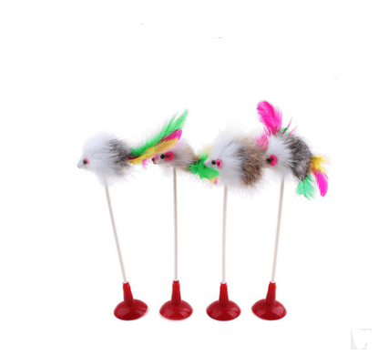 Whisker Whirligig: Handcrafted Solid Wood Cat Toy-21