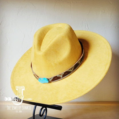 Turquoise Navajo Turq Slab Leather Band Choice Hat