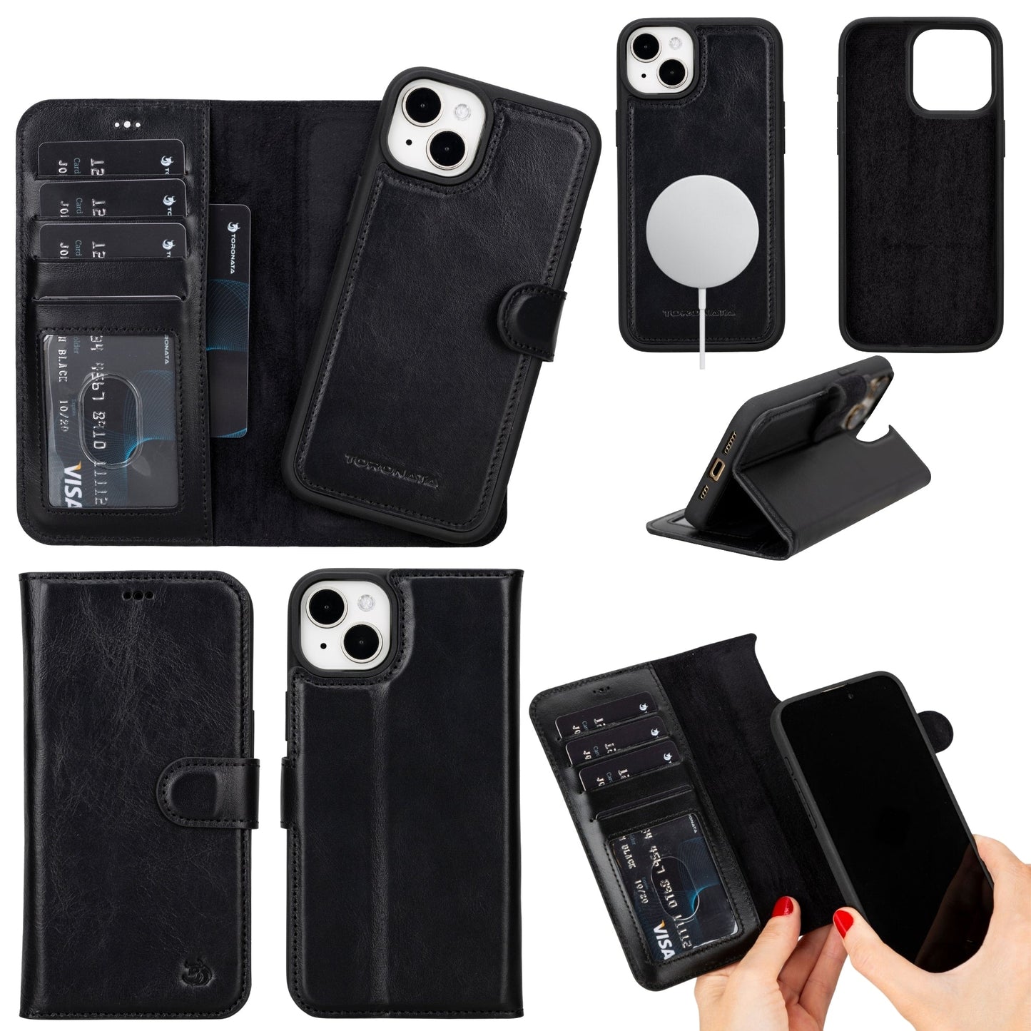 Casper Leather iPhone 14 Wallet Case | MagSafe-0