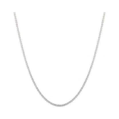 New Popular Silver Colour Sparkling Clavicle Chain Necklace Women