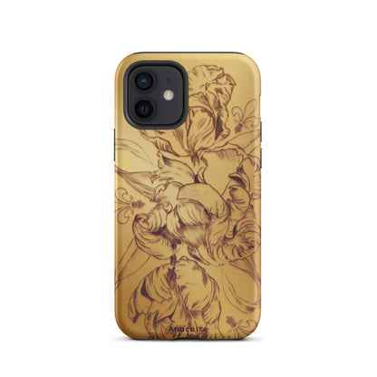 Anacotte Modern Simple gold Flower Leaf iPhone Case-5
