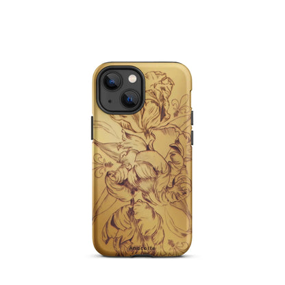 Anacotte Modern Simple gold Flower Leaf iPhone Case-8
