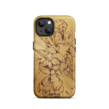 Anacotte Modern Simple gold Flower Leaf iPhone Case-9