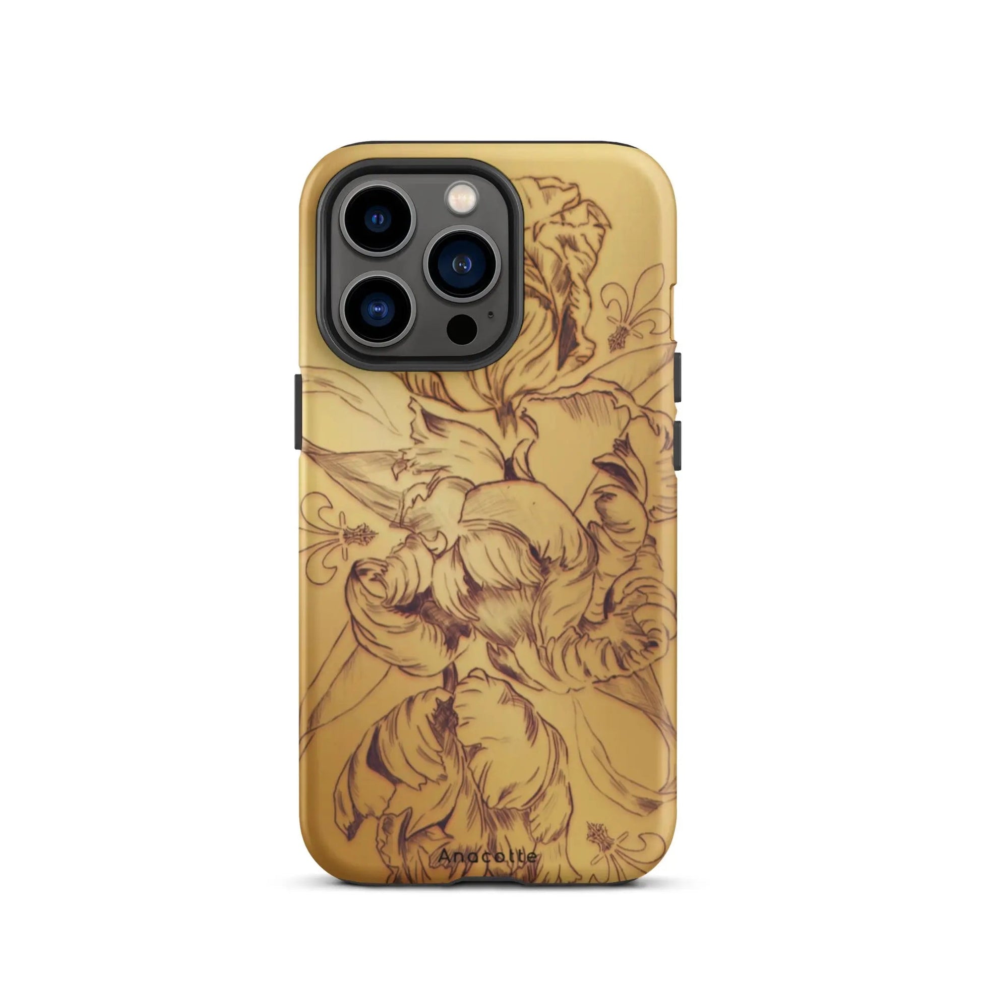 Anacotte Modern Simple gold Flower Leaf iPhone Case-10
