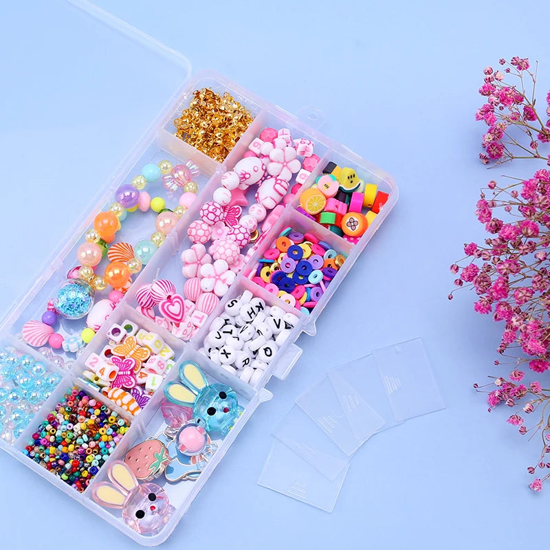 Plastic Jewelry Box 10/15/24 Compartment Slot Organizer Storage Beads