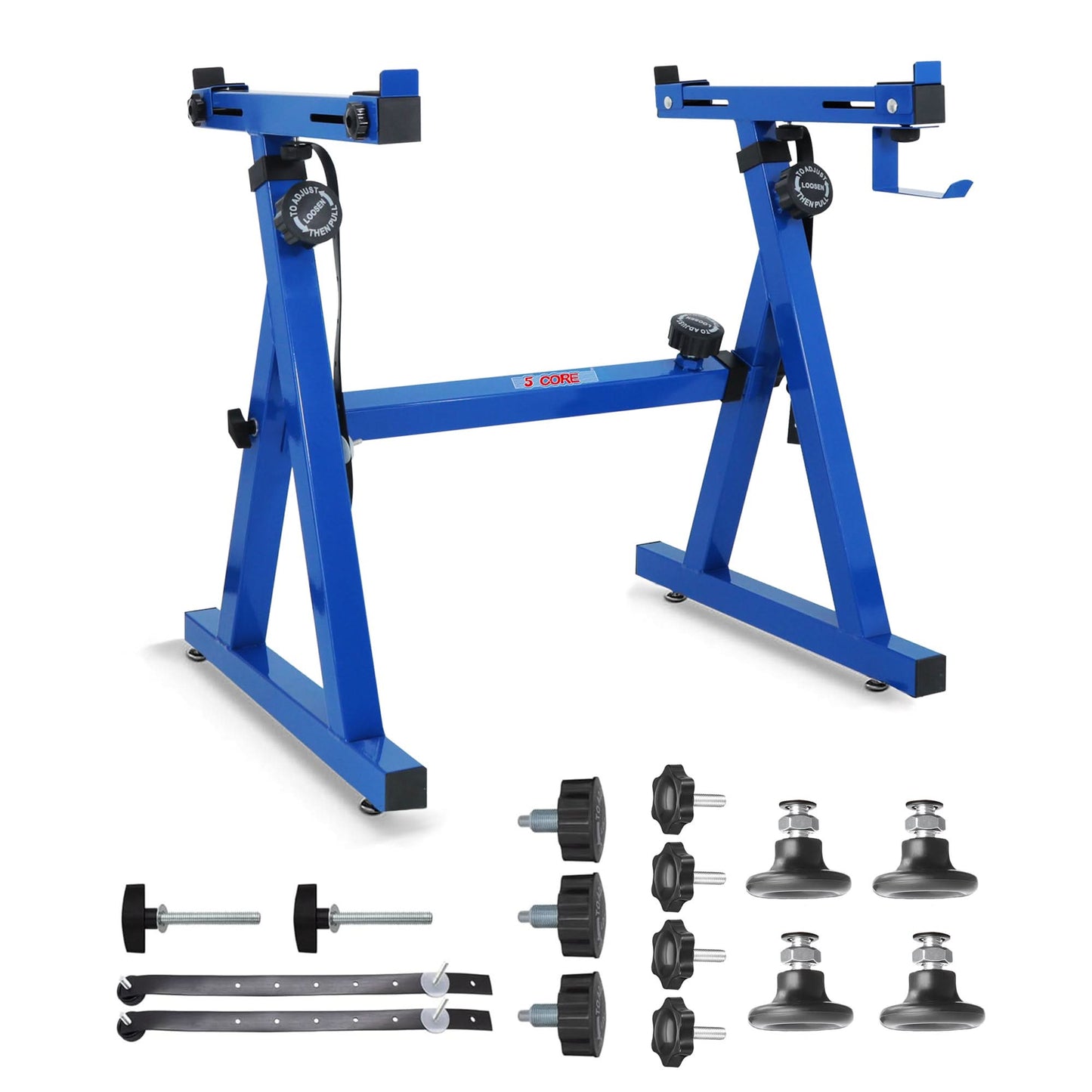 5Core Keyboard Stand Z Style Heavy Duty Sturdy Piano Riser Height Adjustable Holder BLUE-0