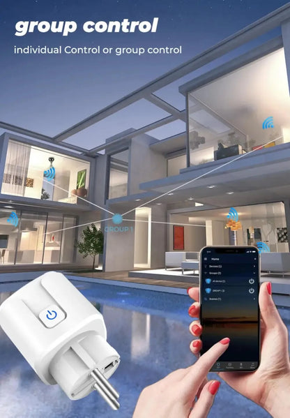 Tuya Smart Plug Zigbee EU 16A/20A Smart Socket With Power Monitor