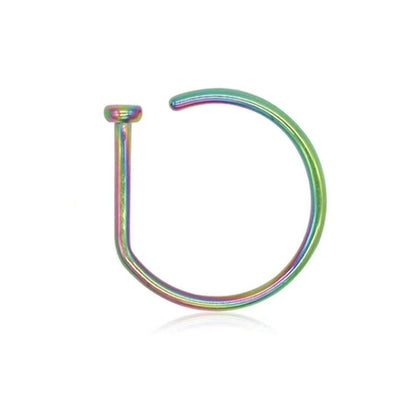 Women Men Fake Piering Nose Ring Earrings Fashion punk Non Piercing