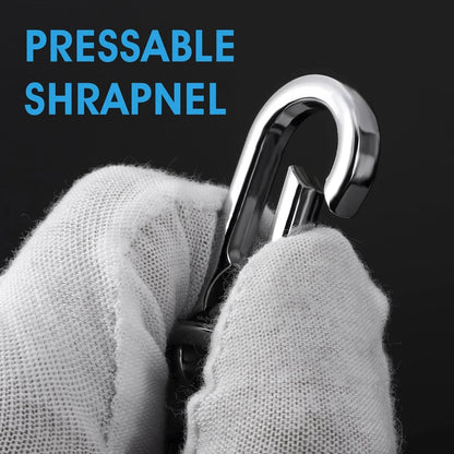 4Pcs Carabiner Clip Keychain Metal Carabiner Shape Key Ring Keyring