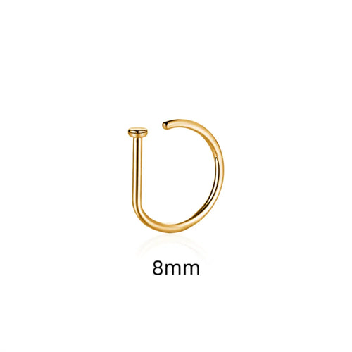 Women Men Fake Piering Nose Ring Earrings Fashion punk Non Piercing