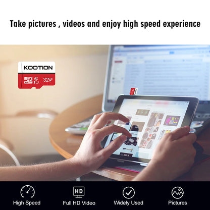 Mini SD Memory Card 32GB U1 High Speed Flash TF Card for TV Drone