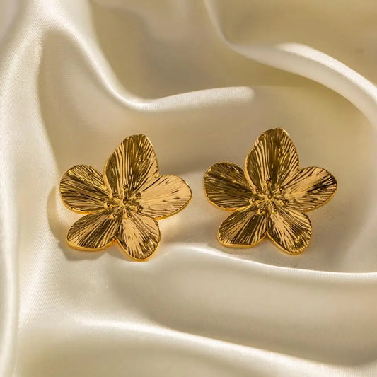 RAKOL New Trendy Stainless Steel Butterfly Stud Earring Charm 18K Gold