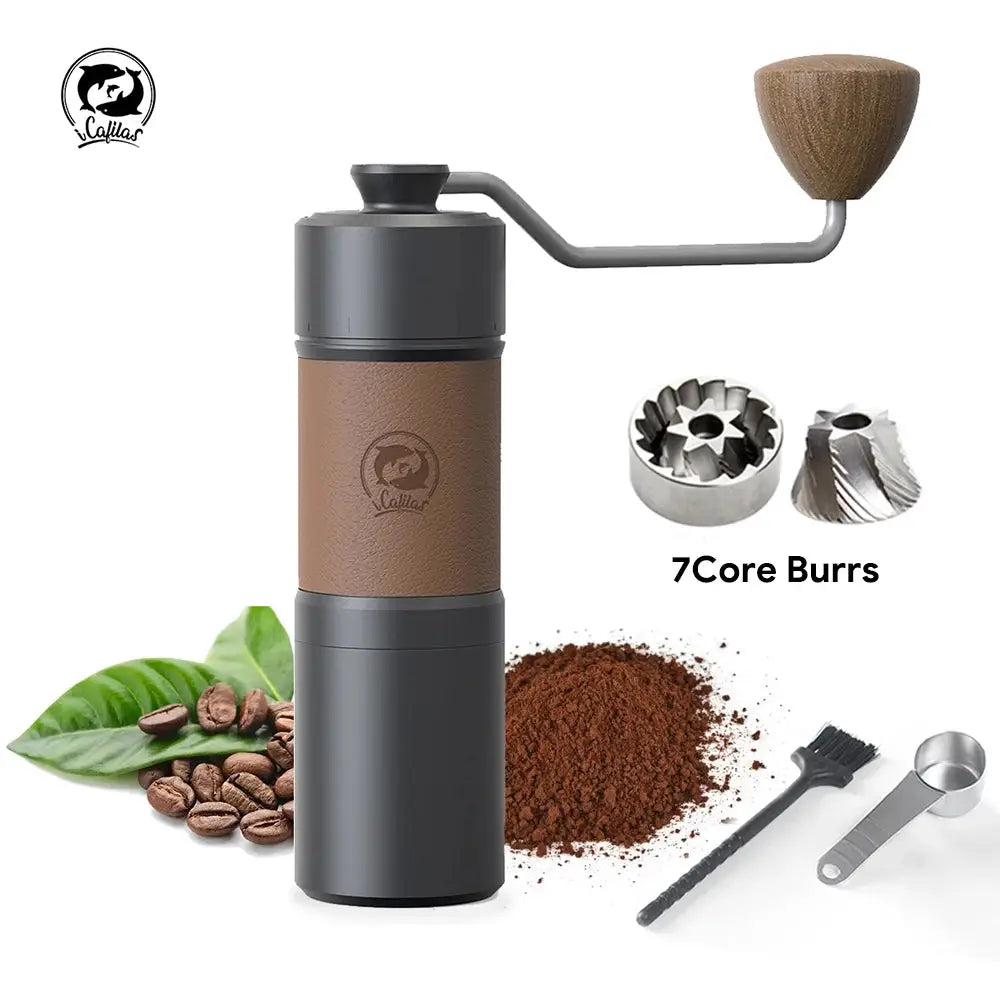StepUP Coffee Manual Coffee Bean Grinder – Stainless Steel, 7-Burr-2