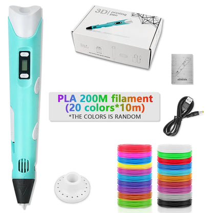 3D Pen For Children 3D Printing Drawing Pen DIY Funny Set for Kids