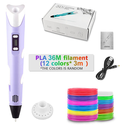 3D Pen For Children 3D Printing Drawing Pen DIY Funny Set for Kids