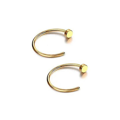 2/6Pcs Fake Nose Rings for Women, 316L Stainless Steel Lip Rings