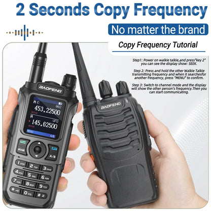 Baofeng UV-21 Pro V2 Wireless Copy Frequency Tri Band Powerful