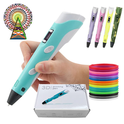 3D Pen For Children 3D Printing Drawing Pen DIY Funny Set for Kids