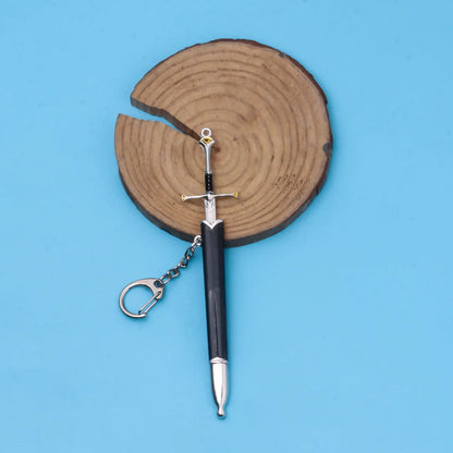 Aragorn Narthil Sword Keychains Medieval Weapon Metal Katana Samurai