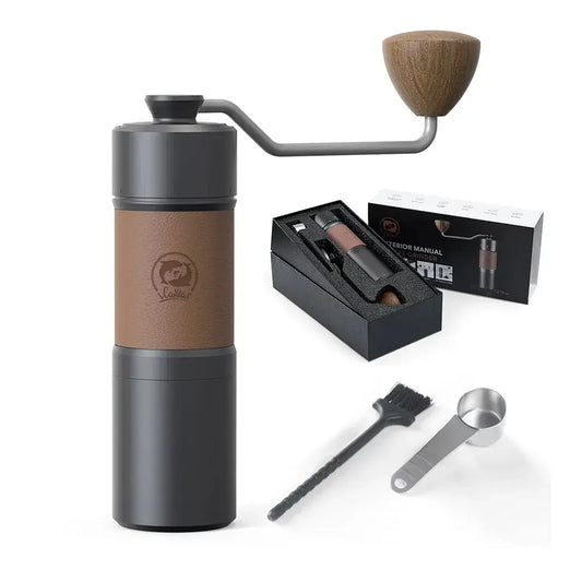 StepUP Coffee Manual Coffee Bean Grinder – Stainless Steel, 7-Burr-0