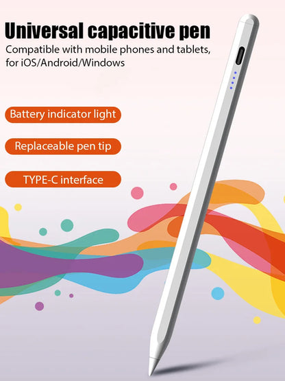 Universal Stylus Pen for iPad2018-2024 &Mobile Phone Touch Screen Pen