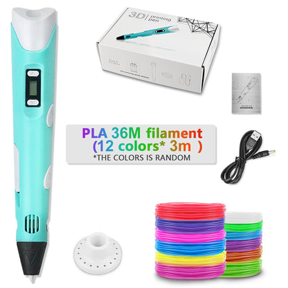 3D Pen For Children 3D Printing Drawing Pen DIY Funny Set for Kids