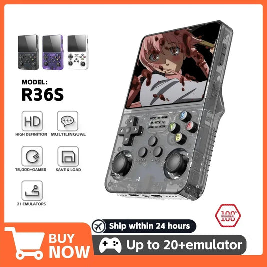 R36S Retro Handheld Video Game Console Linux System 3.5-inch IPS