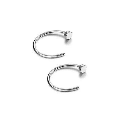 2/6Pcs Fake Nose Rings for Women, 316L Stainless Steel Lip Rings