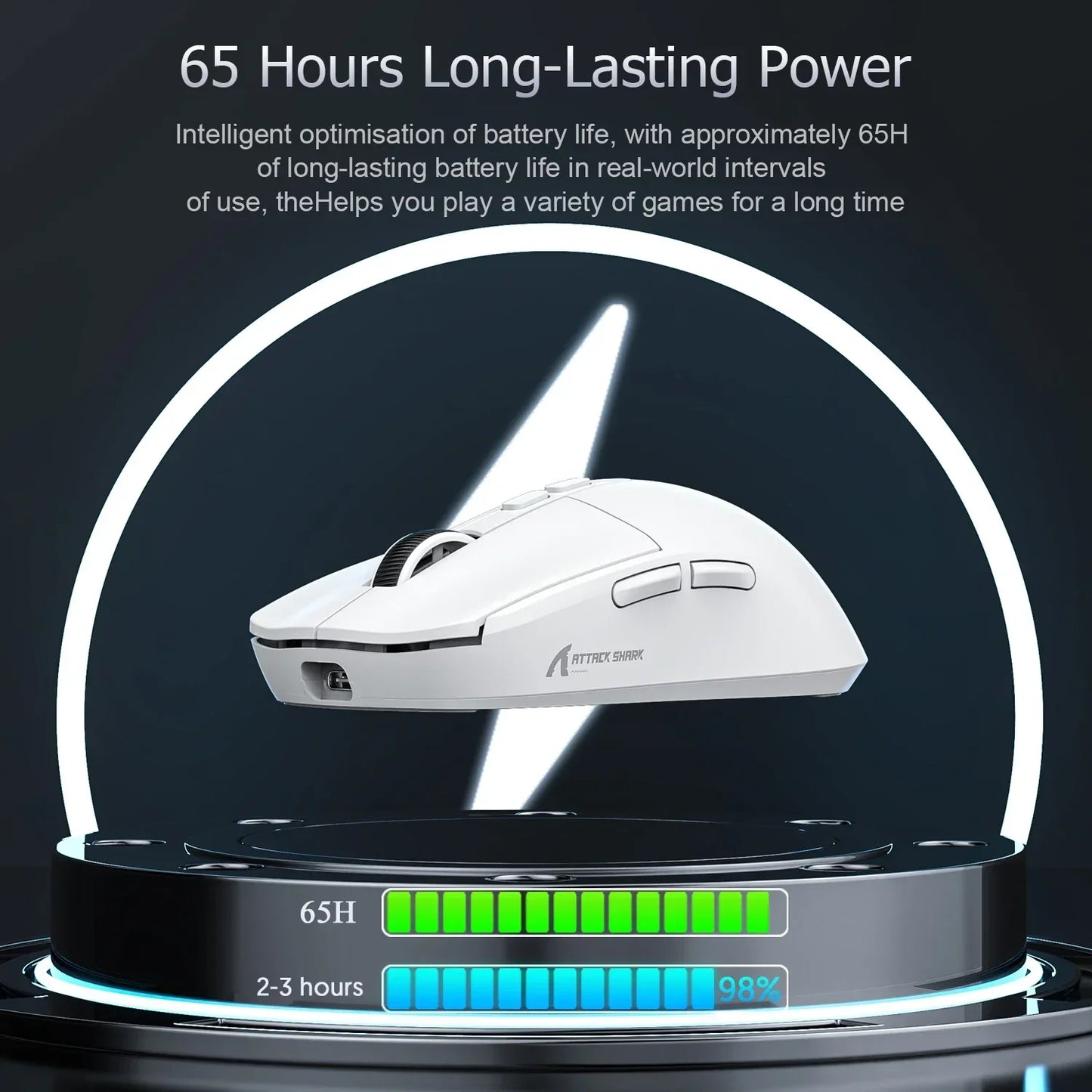 Attack Shark X6 Bluetooth Mouse , PixArt PAW3395, Tri-Mode Connection,