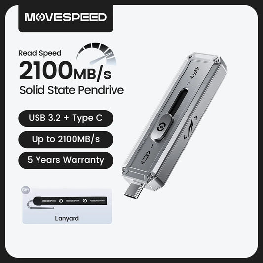 MOVESPEED SP20 2100MB/s USB Flash Drive 2TB 1TB USB3.2 Gen 2 Type C