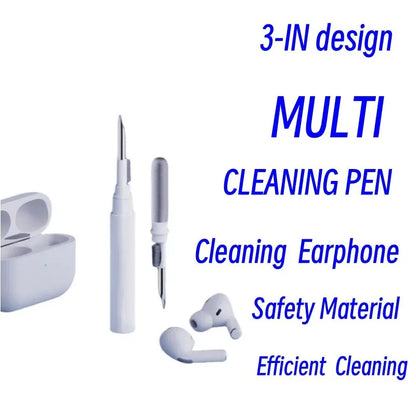 3-in-1 Small Bluetooth Earbud Cleaning Tool Multi-function Cleaning