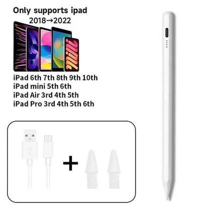 For Apple Pencil 2 iPad Pen Palm Rejection Stylus for iPad Pro Mini 6