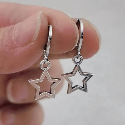 New Creative Star Hoop Earrings Fashion Simple Earrings Gifts for