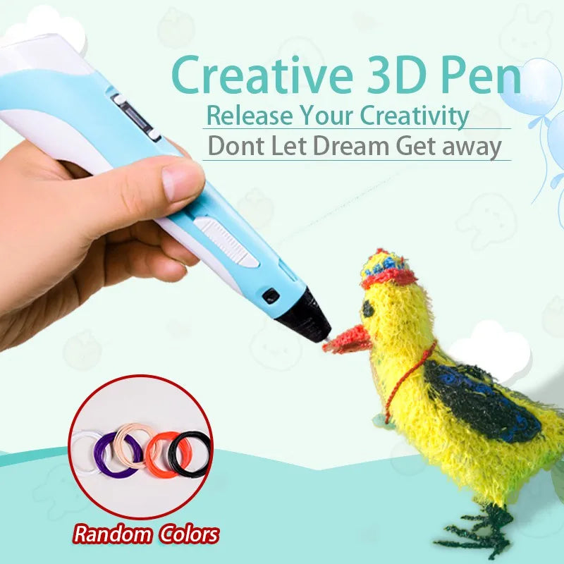 3D Pen For Children 3D Printing Drawing Pen DIY Funny Set for Kids