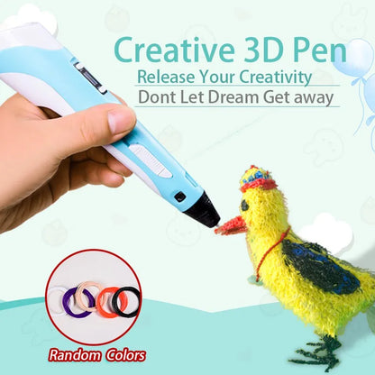 3D Pen For Children 3D Printing Drawing Pen DIY Funny Set for Kids