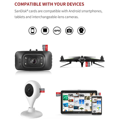 SanDisk Ultra A1 Micro SD Memory Card V10 C10 U1 32GB 64G 128G 256G