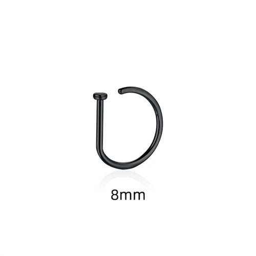 Women Men Fake Piering Nose Ring Earrings Fashion punk Non Piercing