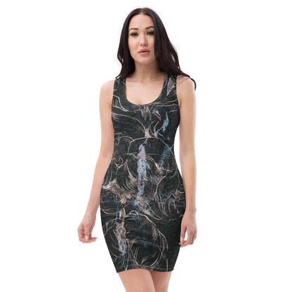 Anacotte Sublimation Cut & Sew Abstract Floral Dress-5